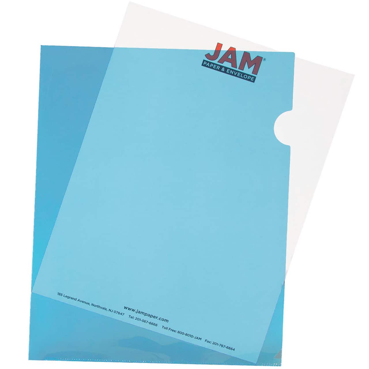 JAM Paper 9" x 11.5" Plastic Sleeve Page Protectors, 12ct.